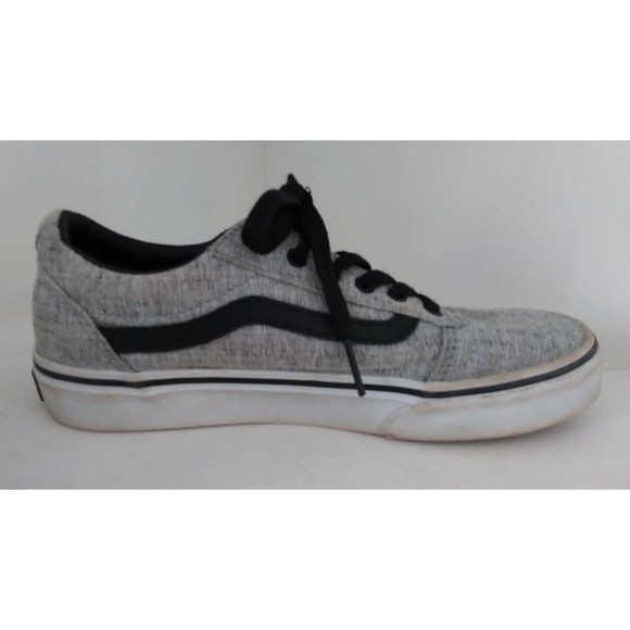 Vans OFF THE WALL Youth Size 3 Gray Black Skate Shoes 500714 Classic Sneakers - Picture 5 of 9